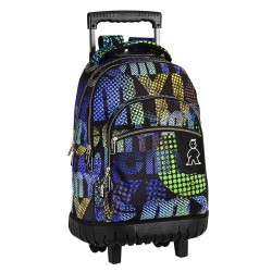 Kompakter Rucksack mit Rollen Campro Print Perona 58789